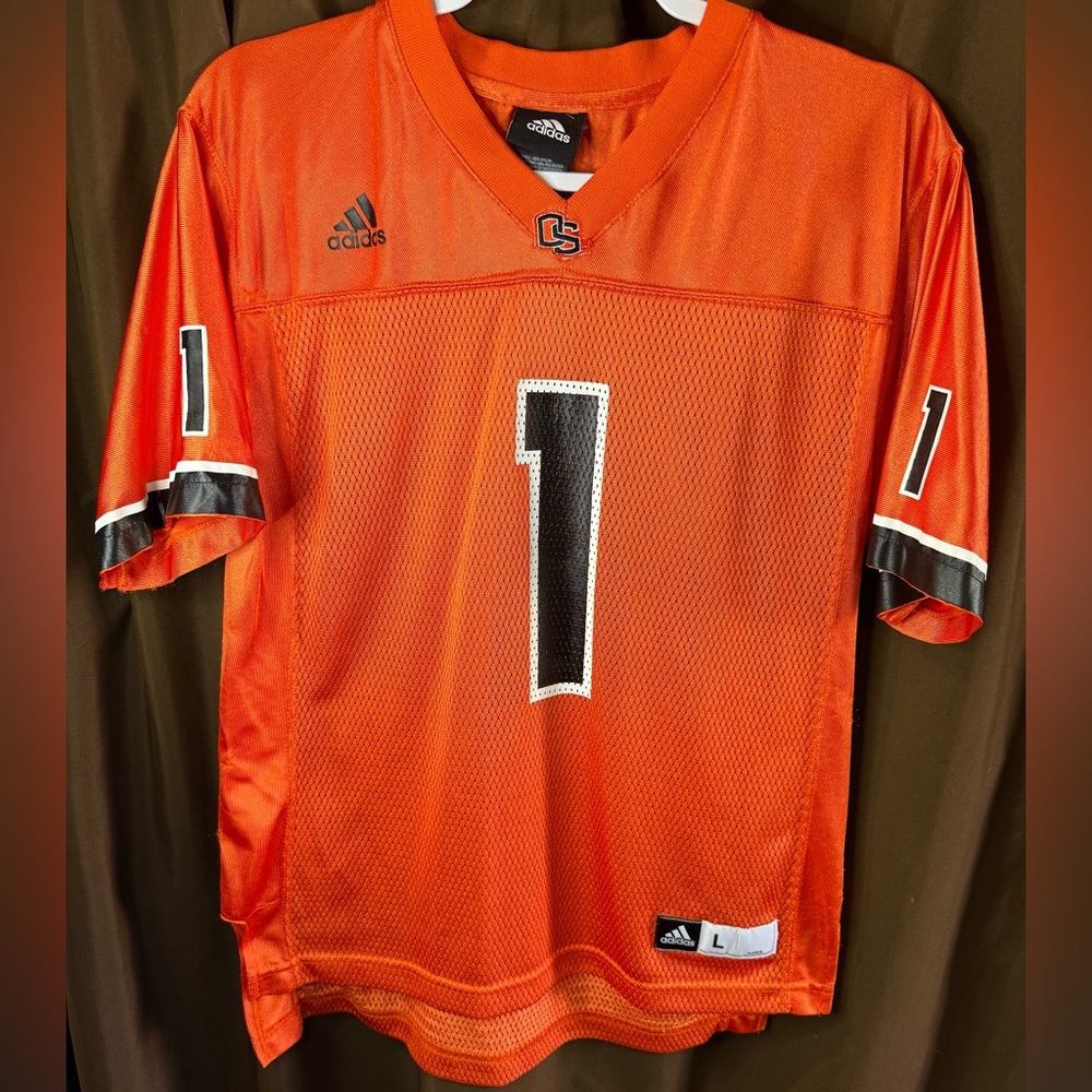 Adidas Oregon State Beavers Orange  1 Jersey, Youth Large